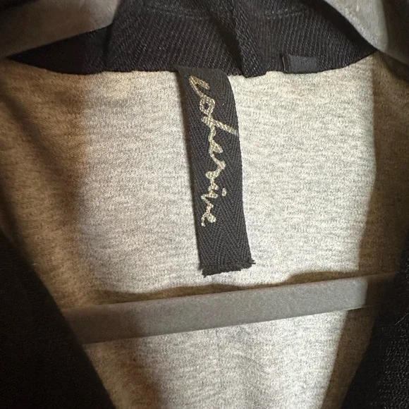 Men's Black Double-Breasted Peacoat w/Skull buttons & sweatshirt lining - Picture 6 of 12